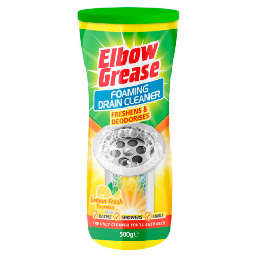 Очиститель для труб Elbow Grease Foaming Drain Cleaner Lemon Fresh, лимонная свежесть 500g